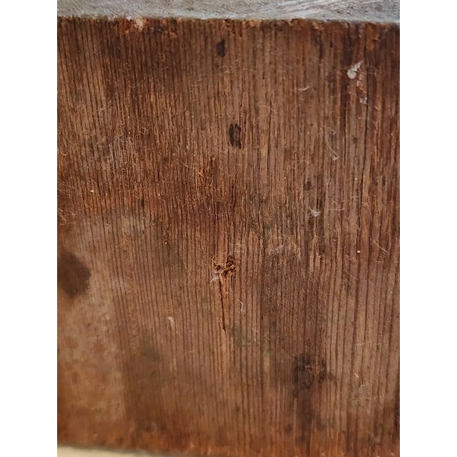 19th Century Antique Hand Carved Wooden Candle Stand Holder For Sale In Palm Springs - Image 6 of 8