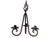 Early California Wrought Iron Candelabra For Sale - Image 4 of 6