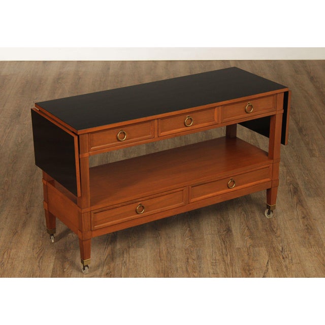 High Quality American Made Directoire Style Rolling Server By Baker From The Milling Road Collection. This Piece Features...