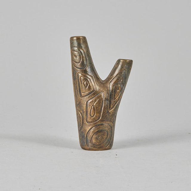 An elegant and highly artistic swedish mid-century modern vase from the rare "zoca" series, designed by the swedish...