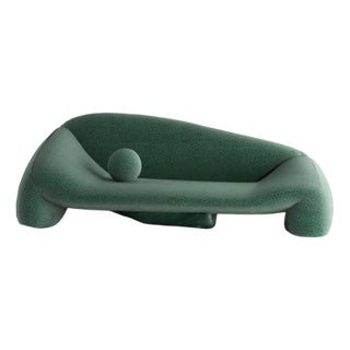 Jell Sofa in Dark Green Fabric by Alter Ego Studio For Sale