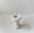 Baptismal Font Candleholder in White Glazed Terracotta by L. Hjorth, 1950s For Sale - Image 3 of 9