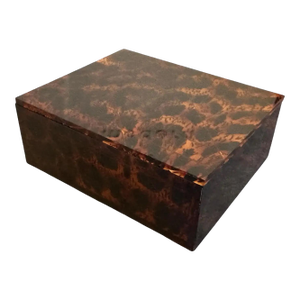 1980s Mid-Century Modern Faux Leopard Lucite Luxury Box Signed Dior Home