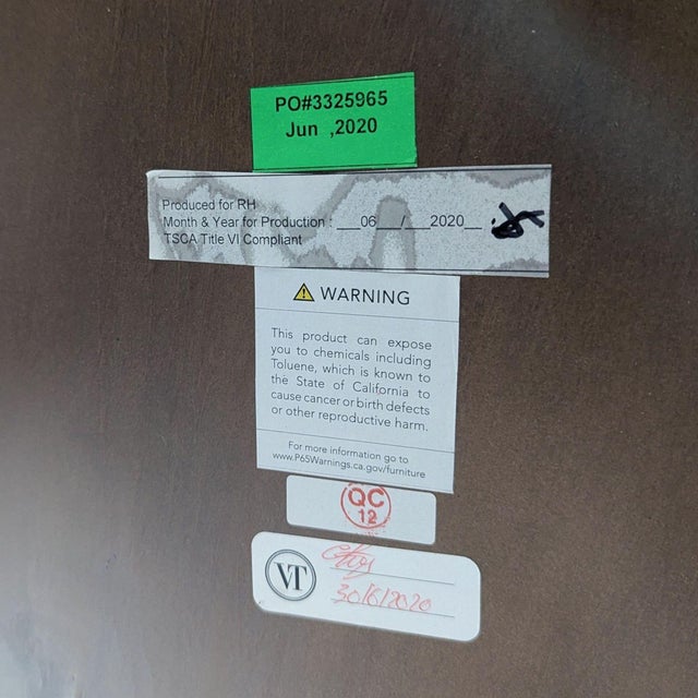 Restoration Hardware Restoration Hardware Antoccino Round Dining Table For Sale - Image 4 of 6