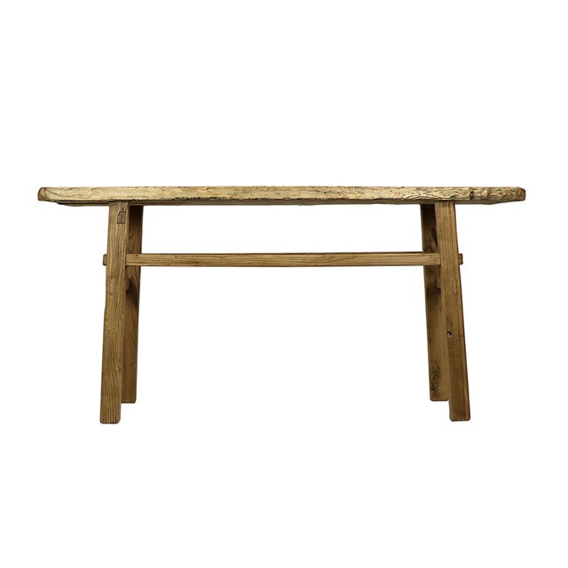 New special order item. Not vintage. Reclaimed solid wood. The Shaker-inspired minimalism of the Village Console...