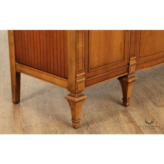 Brown Vintage French Directoire Style Walnut Buffet Sideboard For Sale - Image 8 of 12