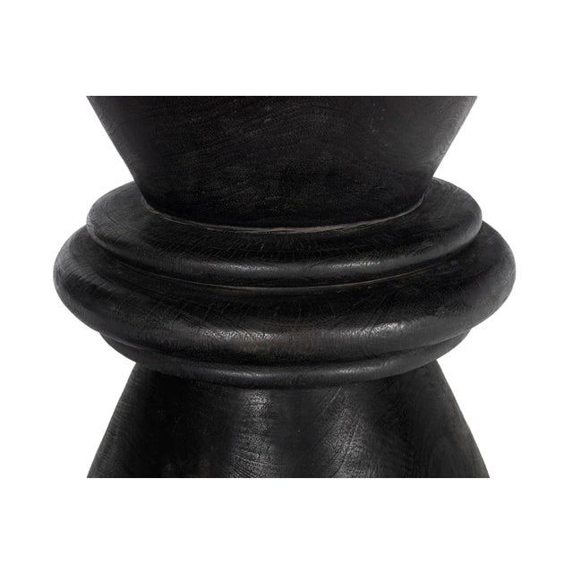Modern Modern Ebonized Wood Side Table For Sale - Image 3 of 7