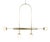 Brass Pendant Chandelier in Satin Brass by Naama Hofman for Naama Hofman Light Objects For Sale