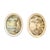 Wood Tondos with Neoclassical Grisaille, 1800s, Oil Painting on Canvas, Framed, Set of 2 For Sale - Image 7 of 7