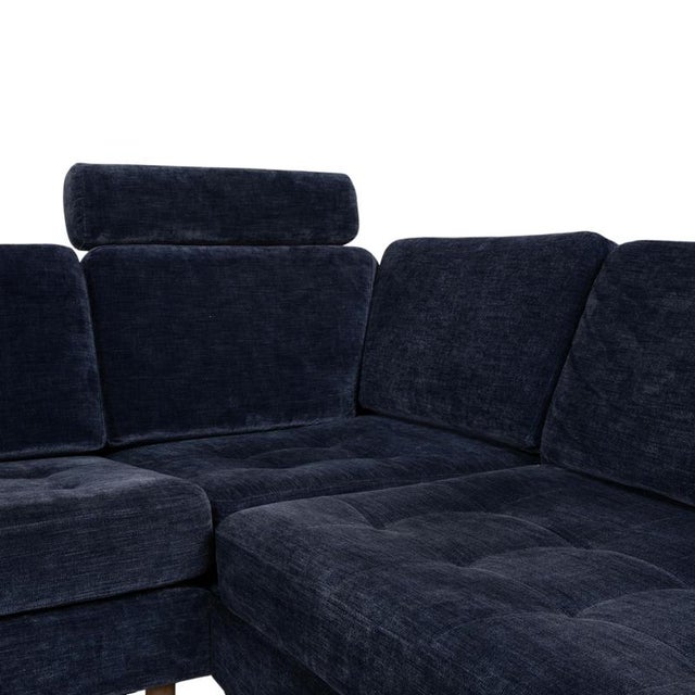 Blue Fabric Osaka Corner Sofa in Blue with Headrests Manual Function from BoConcept For Sale - Image 8 of 16