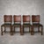 Arts and Crafts Art Deco Oak Dining Chairs with Green Vinyl Seats, Set of 4 For Sale - Image 9 of 9