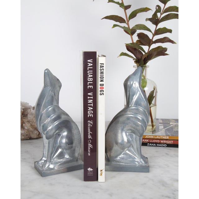 Art Deco Frankart Greyhound Dog Bookends a Pair Chairish
