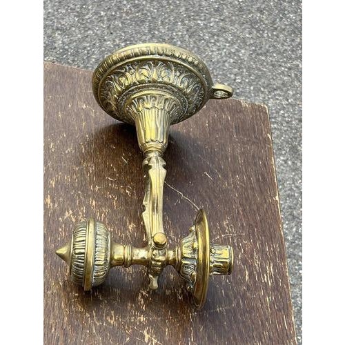 Ships Wall Mounted Brass Candlestick For Sale - Image 8 of 9