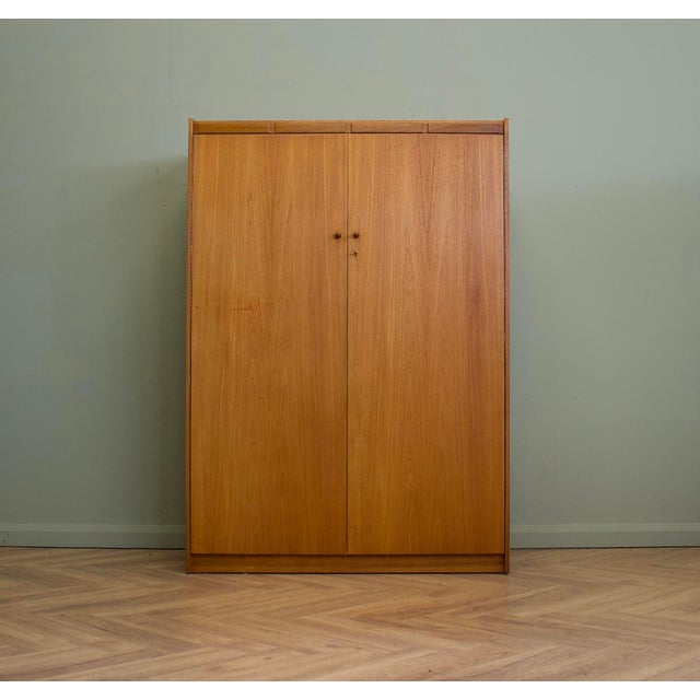 Mid-Century Teak Wardrobe, 1960s For Sale - Image 14 of 14