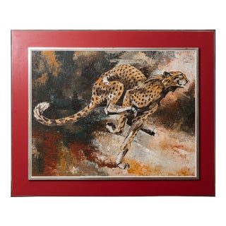 Big Cat, 1966, Oil on Panel, Framed For Sale