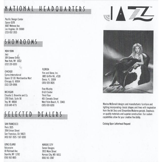 1980s Deco Streamline Moderne, Tubular Chrome, Sofa, Chair and Ottoman Custom Made by Jazz- Art Deco Revival Interiors California / New York For Sale - Image 10 of 12