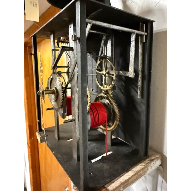 19th C. French Morbier Clock or Tall Case Movement For Sale - Image 10 of 12