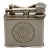 C. 1940s-50s Sterling Silver Lighter Engraved With an Aztec Calendar For Sale