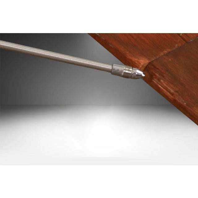 Mid-Century Modern Michael Taylor for Baker Furniture Walnut Extension Dining Table For Sale - Image 11 of 17