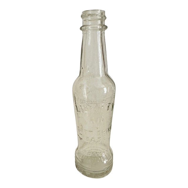 Vintage 1940s Liberty Aid Soft Drink Base Small Glass Bottle For Sale