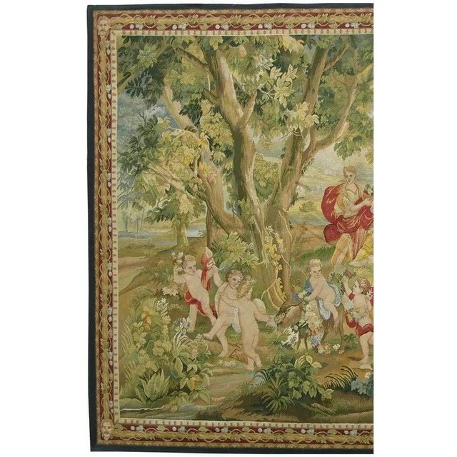 Traditional Vintage Tapestry Depicting Royal Nobles For Sale - Image 3 of 9