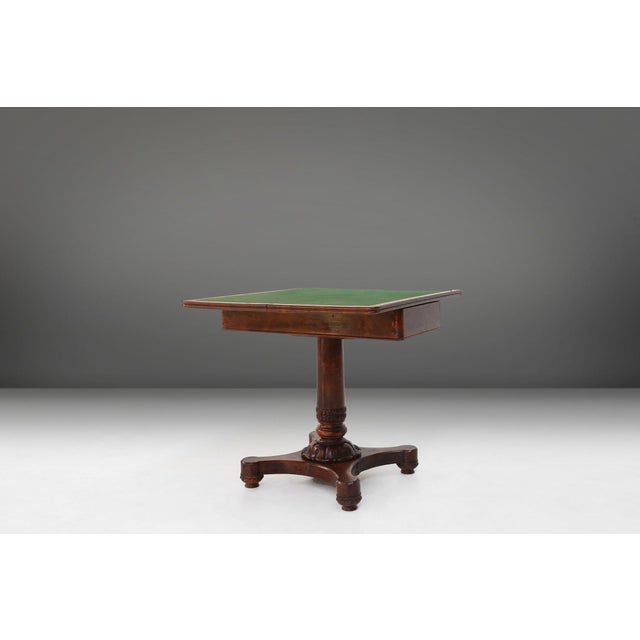 This card table is made from the finest burl veneer wood, which exudes a timeless beauty that enriches any space. The...