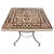 Moroccan Brown/Natural Mosaic 20" Square Table For Sale
