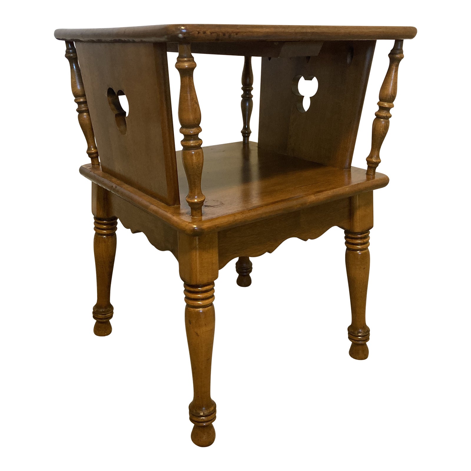 Vintage Ethan Allen Solid Maple Birch Wood Side Table Chairish