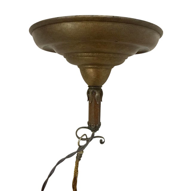 Gold Fortuny Silk Cesendello Ceiling or Wall Light For Sale - Image 8 of 10