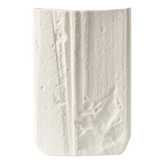 White Bisque Porcelain Vase from Hutschenreuther, 1970s For Sale