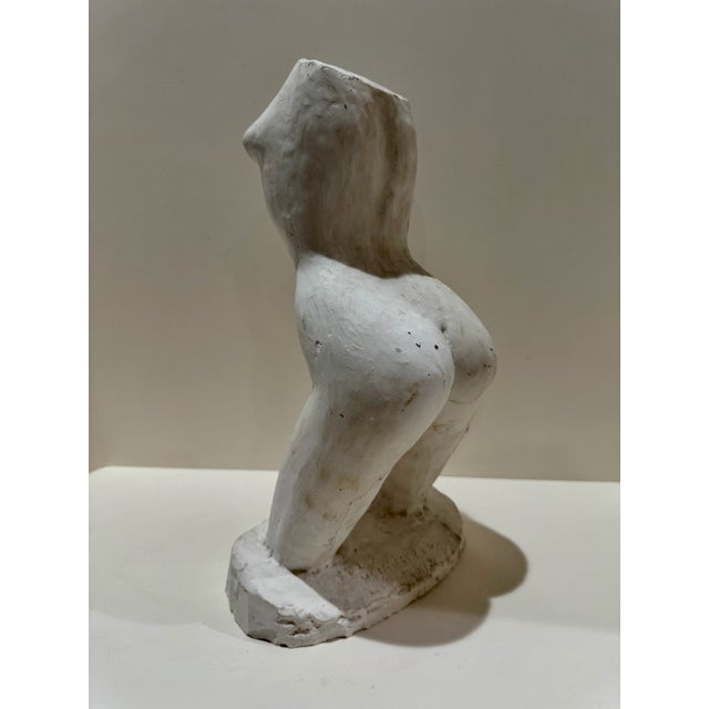 1960s 1960s Larry Mohr Signed Plaster Figurative Sculpture Abstract Torso Modernist Study For Sale - Image 5 of 10