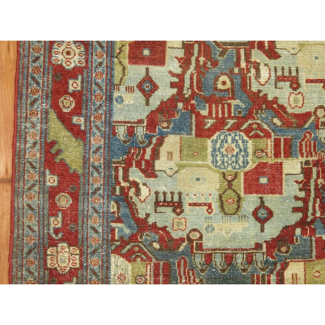 Zabihi Collection Malayer Senneh Persian Rug For Sale - Image 9 of 9