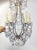 Italian Waterfall Chandelier in Gold-Plated Metal with Blue Crystals, 1960s For Sale - Image 13 of 14