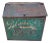 Antique C.F. Blanke Tea and Coffee Company Exposition Brand Green Tin Coffee Bin For Sale