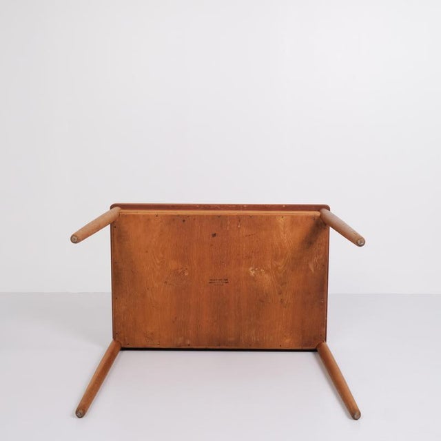 Teak and Oak Dining Table with Built-in Storage by Hans J. Wegner, 1960s For Sale - Image 10 of 13