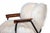 Wood Vintage Armchair in Sheepskin and Wood by Gastone Rinaldi, 1950s For Sale - Image 7 of 8