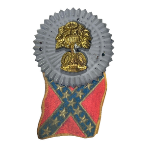 United Confederate Veteran’s, Hat Cockade Circa 1890, South Carolina Palmetto Insignia, Confederate States of America