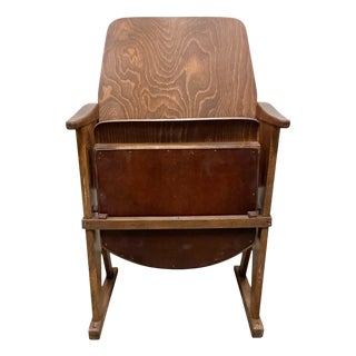 Vintage Cinema Theatre Chair from Ton, 1960s For Sale