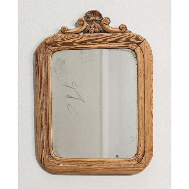 19th Century France Amber Wood Mirror For Sale - Image 4 of 10