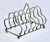 Fine quality English silver-plate toast rack. This charming 6 slice rack can also double to hold letters and mail as a...