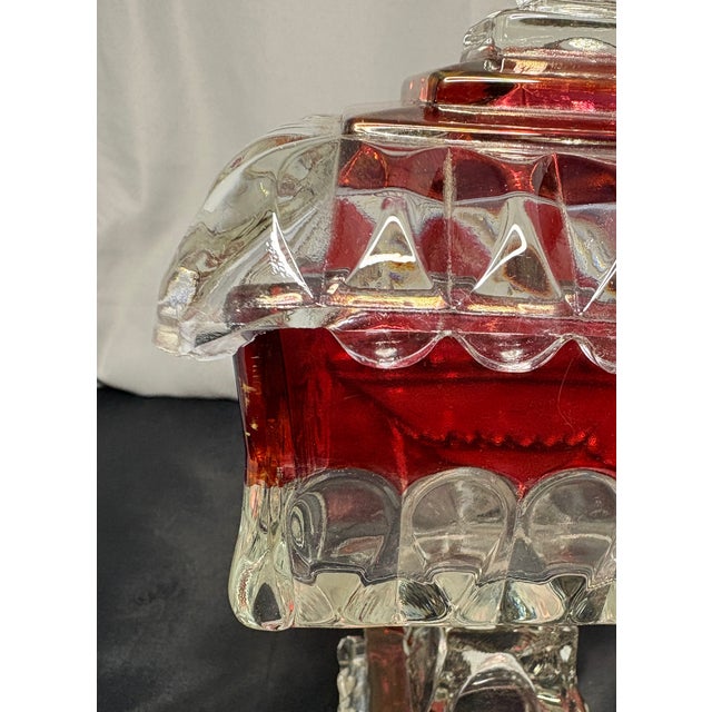 Mid-Century Westmoreland Ruby Flash Compote or Candy Dish For Sale In Houston - Image 6 of 7