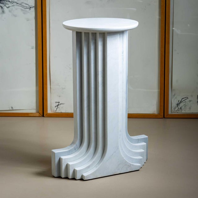 Modern Marble Column by Carlo Scarpa for Simon, Italy 1970 For Sale - Image 3 of 6