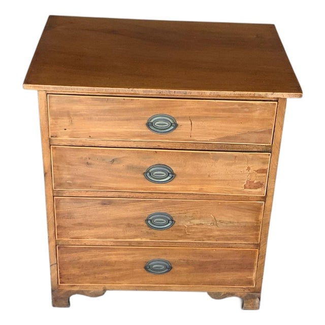 Antique American Federal Mahogany Diminutive Four-Drawer Chest Possibly Mid-Atlantic Circa 1800–1825 For Sale