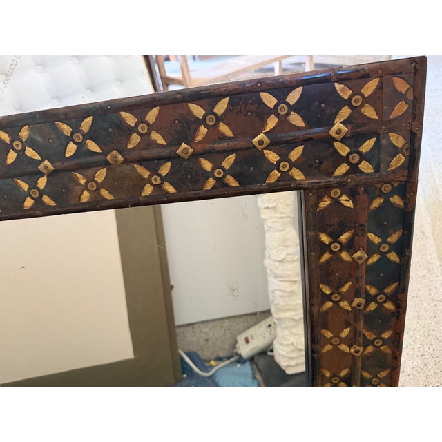 Antique Syrian Inlaid Wood Mirror For Sale - Image 4 of 4