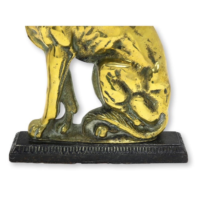 A stately (and ever-so-slightly judgmental) pair of antique English whippet dogs, seated in noble silence and ready to...