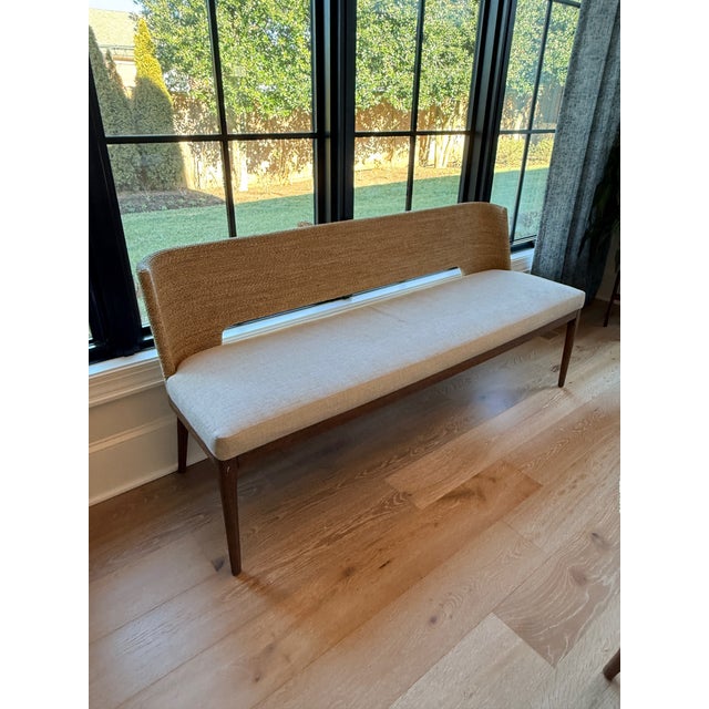 Transitional Brownstone Amalfi Bench For Sale - Image 3 of 9