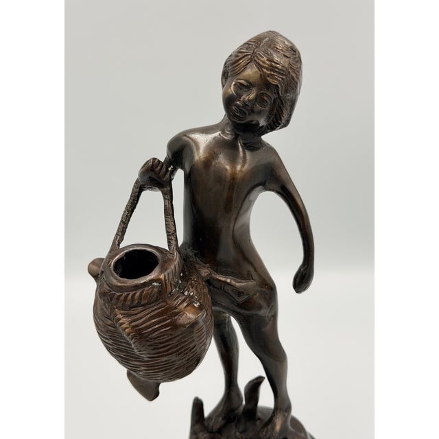 Exquisite antique reproduction sculpture, inspired by the renowned artistry of Auguste Moreau. This stunning piece...