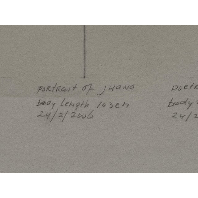 Paper Stanley Brouwn, Full-Length Portrait, 2006, Pencil on Paper For Sale - Image 7 of 11