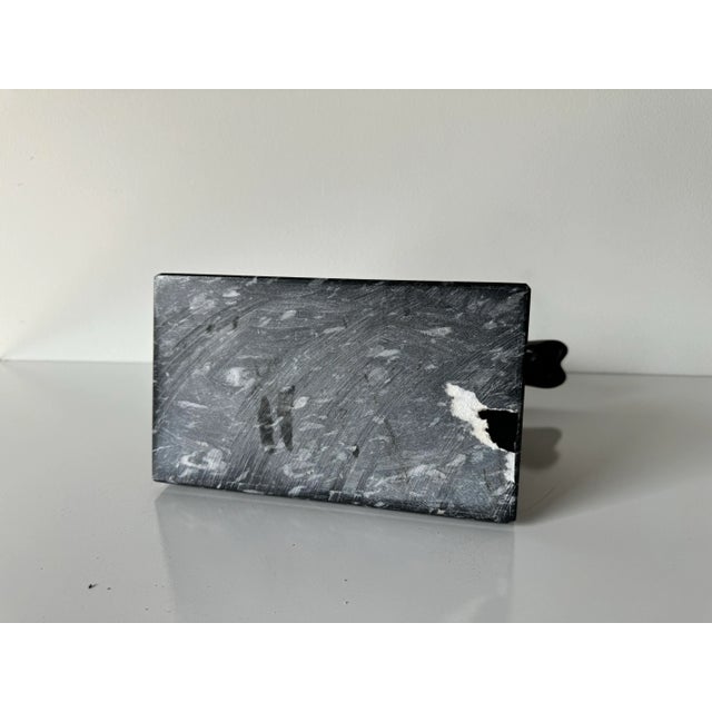 Vintage Black & White Marble Abstract Woman Sculpture For Sale - Image 10 of 10