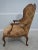 French Pair Tomlinson French Style Large Throne Wing Chairs For Sale - Image 3 of 12